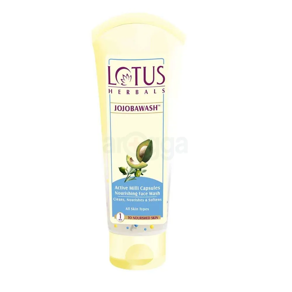 Lotus Herbals Jojobawash Active Milli Capsules Nourishing Face Wash (120g)